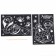 Engravings with a color basis for the New Year "Snake", 2 pcs, New Year's set for creativity