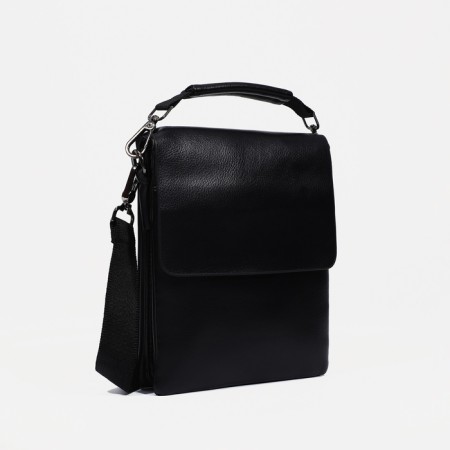 Male bag, black color