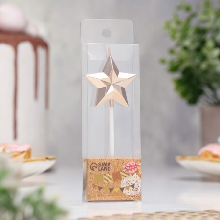 Candle for Cake "Star" of the edge, champagne-1