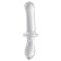 Satiffyer Double Crystal bilateral phallimitator, 19.5 cm, glass, transparent