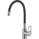 Juguni Luxe Capella kitchen mixer, with colored pour, chrome, black