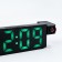 Electronic desktop watches, an alarm clock, a thermometer, with a projection, green numbers, 19.2x6.5cm
