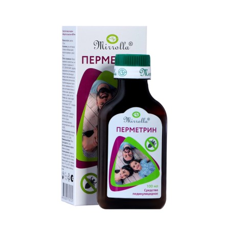 Pediculicum Mirrolla perometrine FORR+ perometrin 1.5%, 100 ml.
