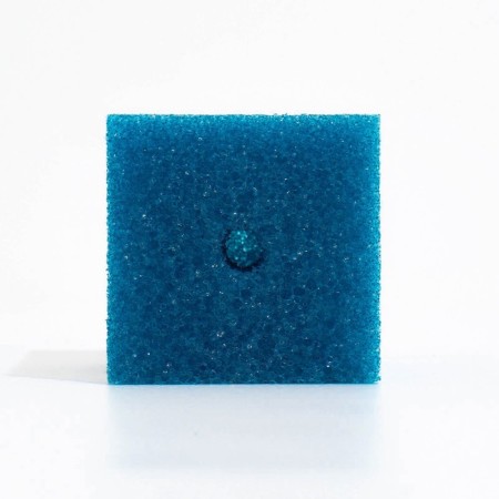 Rectangular sponge for filter No. 7, coarse, 8 x 8 x 10 cm, blue-2