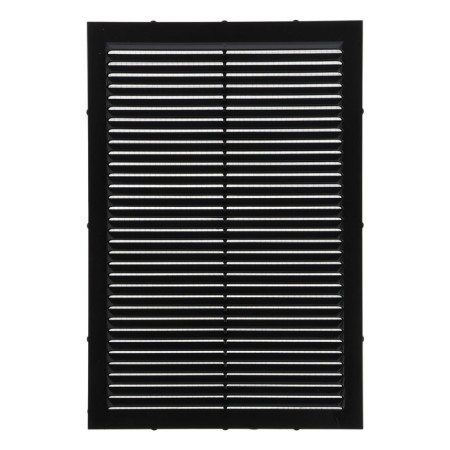 Ventilation grate "Vento" 1929v, 190x290 mm, with a grid, ineffective, graphite