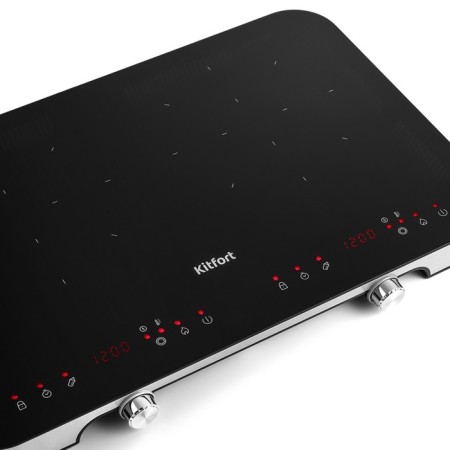 Induction slab KitFort KT-149, 1800 + 1300 W, cord 1.4 m-3