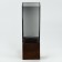 Forest Vase "Forest" made of gray glass 25.5 × 8 × 8 cm
