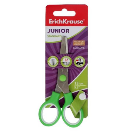 Baby scissors 13 cm, Erichkrause Standard Junior, with rounded ends of blades, mix-1