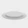 Plastic disposable plastic, 23 cm, round, flat, white color with a golden pocket