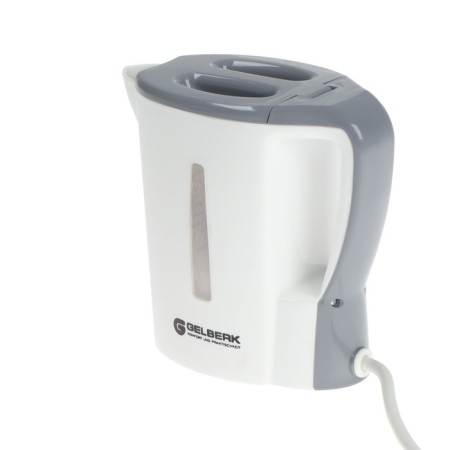 Electric kettle Gelberk GL-465, plastic, 0.5 l, 500 watts, white-gray-1