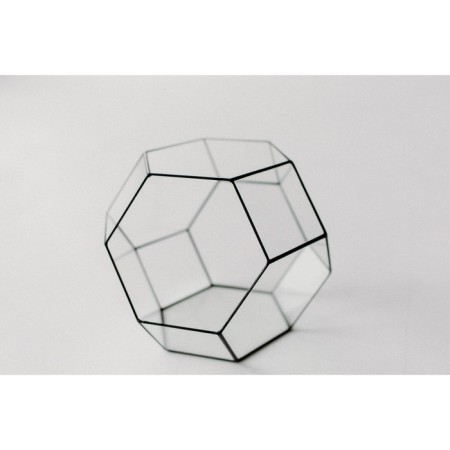Florarium "truncated octahedron", black seams-4