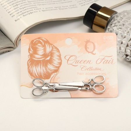 Invisibility for hair "Liberty" (set 2 pcs) scissors, 6 cm, silver-2