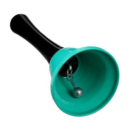 Metal bell, desktop call "Funk", 12.5 x 5 cm, turquoise-1