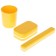 Road set, 3 objects: soap dish, glass, case for a toothbrush, color mix