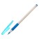 A set of ballpoint pens 12 pieces, 0.7mm, white housing with a rubber holder, blue ink, mix