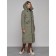 Coat insulated winter female, size 42, green color
