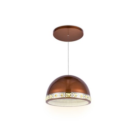 LED LED SUSCOUSE OF AMBRELLA LIGHT, ICE, FA9497, LED, 36 W, 2700LUM, 4200K, Coffee color, Chrome