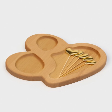 Menzhitsa "endless love", birch, in a gift box, as a gift a set of spits-8