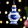 Christmas tree toy "samovar", gzhel, porcelain, h = 9cm