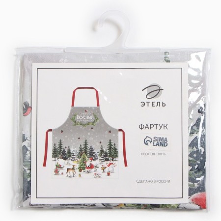 Apron "Ethel" Holiday in the forest 70x60 cm, 100% HL, sarzha 190g/m2-9