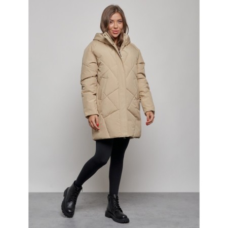 Winter jacket, size 48, light brown color-1