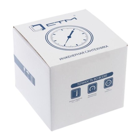 Thermomanometer "CTM", axial, DK 80 mm, 0.6 MPa, external thread 1/4 ", 120 ° C-3