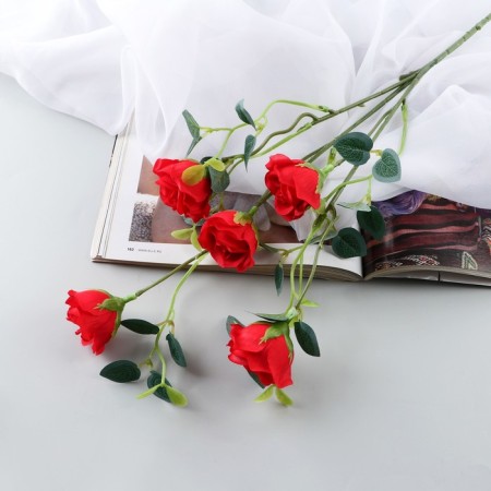 Artificial flowers "Eustoma rose" 47 cm, mix