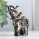 Polystone souvenir "Two Indian Elephants" set 2 pcs 8.3x7x3.5 cm