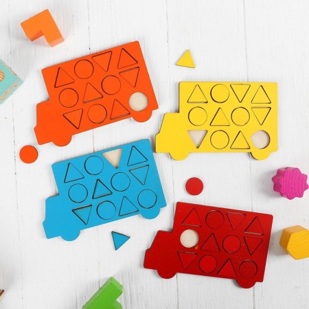 Mosaic "Truck", 15x10 cm, set 4 pcs.-1