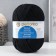 Yarn "Winter option" 95% implements, 5% acrylic volume 100m/100g (02-black)
