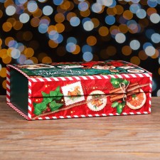 Коробка подарочная складная "Изумрудный винтаж" 26,5 х 20 х 8,3 см