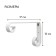 Kashpo bracket, forged, 17 cm, metal, white