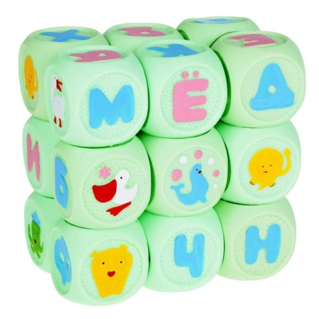 A set of rubber cubes "Fun ABC", 18 pieces-4