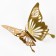 Set for decorating "Butterflies", set 12 pcs, color gold
