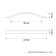 Handle-slop b31-160 (b) cp, color chromium