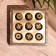 Game desktop "Cross-cuts" 10x10 cm, tree shisham, brass