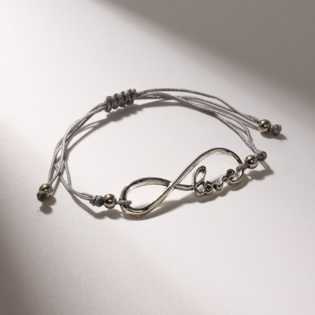 Dream bracelet is happiness, gray color, d = 6 cm-2
