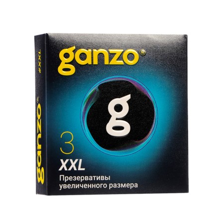 Ganzo XXL condoms, increased size, 3 pcs