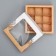 Box for sweets, confectionery packaging, 9 cells, “handmade”, 14.7 x 14.7 x 3.5 cm