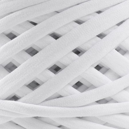 Knitted yarn, width 7-9 mm, 100m/295 g ± 10% (00 - white)-2