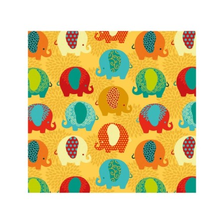 Organizer in a bath on suction cups “Bright elephants”, for storing toys and little things, size 33x39 cm-1