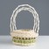 A set of wicker baskets from 3: D20 H 8/27; D17 H 7 H 25; D13 H 6 H 21 cm. (Ratan)