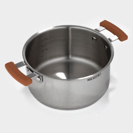 A set of stainless steel dishes Magistro, 3 pcs: D = 16/20/24 cm, induction-8