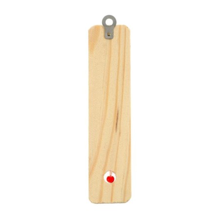 The thermometer is street, alcohol, wood,-1