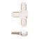 Connector for single-phase t-shaped white rexant
