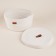 Basket for storage branded handmade shade “Bell”, 25 × 25 × 13.5 cm, small, white color