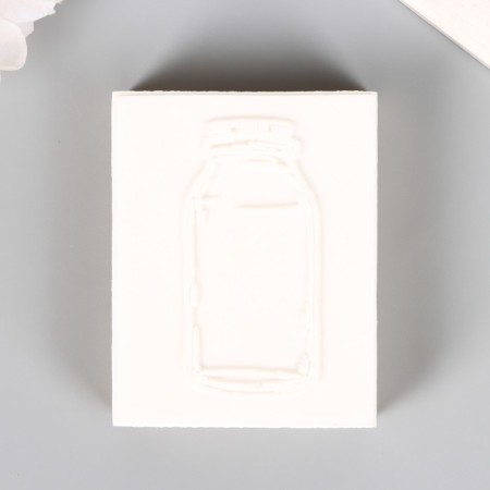 Printing wood, rubber "bottle for milk" 7x5.5 cm-2