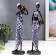 Souvenir Polystone "African Amadi with a jug" Blue Dress with MIXs 33x9x6.5 cm patterns