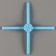 Star for balloons for 7 balls, height 80 cm
