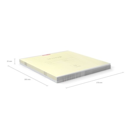 Notebook 12 sheets, line "Classic", cardboard cover, yellow-9